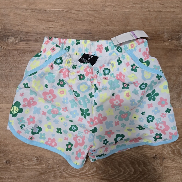 Floral Sport Print UA Shorts NWT - Picture 1 of 2